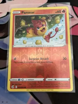 Pansear - 037/264 - Reverse Holo - Fusion Strike - NM/M - Pokemon Card - Image 1