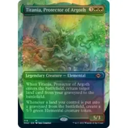 Foil Titania, Protector Of Argoth (borderless) M/NM Magic MTG Modern Horizons 2 - Image 1