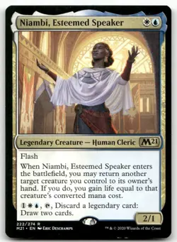 Niambi, Esteemed Speaker - Core Set 2021 MTG Lightly Played - Image 1