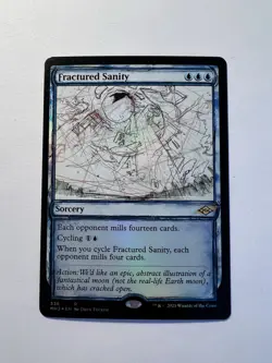 Fractured Sanity - FOIL SKETCH SHOWCASE - MTG Modern Horizons 2 - NM - Image 1
