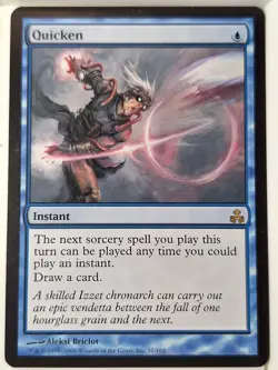 Quicken - Guildpact - Magic the Gathering MTG Nice! - Image 1