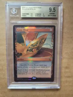 Kaladesh Inventions Lotus Petal Masterpiece 9.5 GEM MINT Graded Magic MTG Foil - Image 1