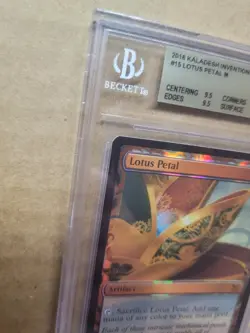 Kaladesh Inventions Lotus Petal Masterpiece 9.5 GEM MINT Graded Magic MTG Foil - Image 2