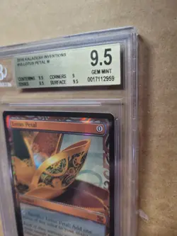 Kaladesh Inventions Lotus Petal Masterpiece 9.5 GEM MINT Graded Magic MTG Foil - Image 3