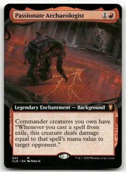 Passionate Archaeologist (Extended Art) #633 (NM) Baldur's Gate CLB Magic MTG - Image 1