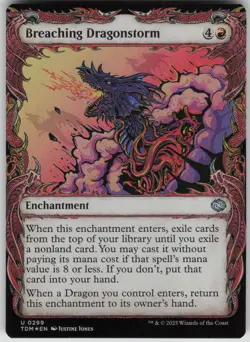 MTG TCG Breaching Dragonstorm (Showcase) U Tarkir: Dragonstorm 299 - Image 1