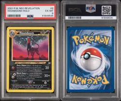 2001 Pokemon Neo Revelation Houndoom #8 Holo PSA 6 - Image 3