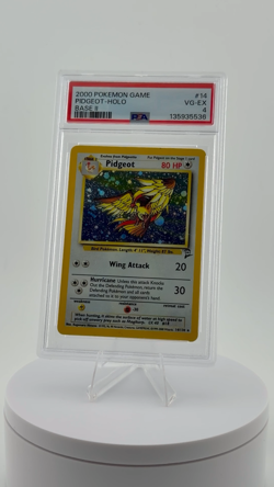 2000 POKEMON GAME BASE II #14 PIDGEOT-HOLO BASE II PSA VG-EX 4 - Image 2