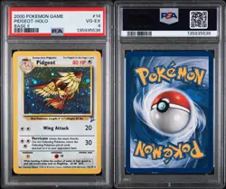 2000 POKEMON GAME BASE II #14 PIDGEOT-HOLO BASE II PSA VG-EX 4 - Image 4