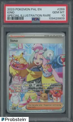 2023 Pokemon PAL EN Special Illustration Rare #269 Iono PSA 10 GEM MINT - Image 1