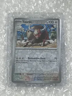 Tauros 112/142 Sv07: Stellar Crown Reverse Holo NM Pokemon TCG - Image 1