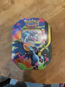 Mega Charizard Ex Tin - Mega Charizard X EX - Pokemon TCG Sealed - Image 1
