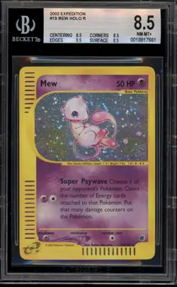 Pokemon Mew Expedition Holo Rare #19 BGS 8.5 - Image 1