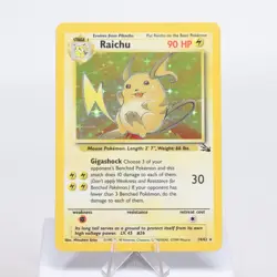 Pokemon TCG - Raichu 14/62 Fossil Holo Rare WOTC - EXC - Image 2