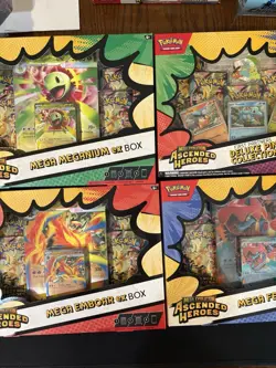 Pokemon Ascended Heroes EX Boxes & Pin Collection - Image 1
