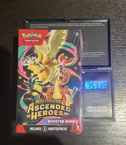 VERY HEAVY 153.35G Pokemon Ascended Heroes Booster Bundle 6 Packs NEW & SEALED - Image 1