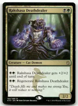 Rakshasa Deathdealer - Khans of Tarkir MTG Moderately Played - Image 1