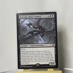 Burning-Rune Demon #81 (NM) Kaldheim KHM Magic MTG - Image 1