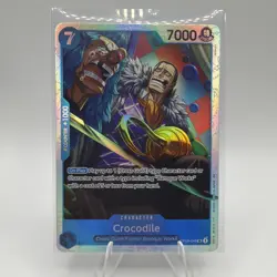 One Piece Card Game🏴‍☠COLOR: BLUE OP09-046 Crocodile SR FOIL NM TCG JPN - Image 1