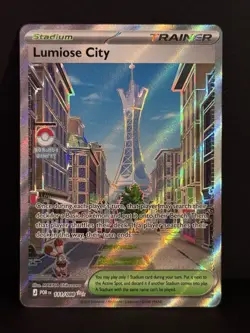 Lumoise City 111 Perfect Order Double Holo Rare Full Art Pokemon Card - Image 1