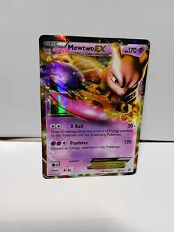 Pokemon Mewtwo EX TCG Legendary Treasures Ultra Rare Holo Card 54/113 - Image 1
