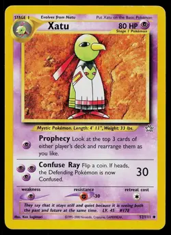 Pokemon Card Neo Genesis Xatu 52/111 Uncommon - Image 1