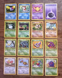 Vintage Pokemon Card Lot 16 Cards WOTC 1995-2000 Base/Jungle/Team Rocket NM/LP - Image 1