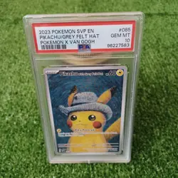 Pikachu With Grey Felt Hat SVP 085 Pokemon Van Gogh Promo Card PSA 10 GEM MINT⚡ - Image 1