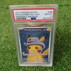 Pikachu With Grey Felt Hat SVP 085 Pokemon Van Gogh Promo Card PSA 10 GEM MINT⚡ - Image 2