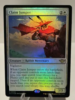 Claim Jumper 8 R Outlaws of Thunder Junction FOIL NM MTG - Image 1