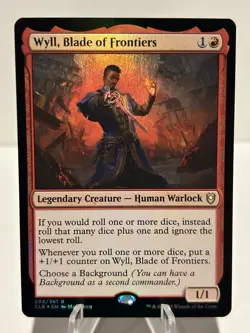 Wyll, Blade of Frontiers 208 R Commander Legends Baldur's Gate FOIL NM MTG - Image 1