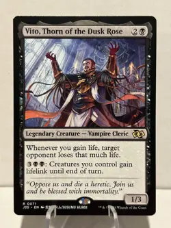 Vito, Thorn of the Dusk Rose (Anime) 71 R Foundations Jumpstart NM MTG - Image 1