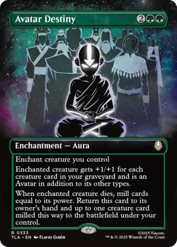 x1 Avatar Destiny - Foil - Borderless R MTG Avatar: The Last Airbender M/NM, Eng - Image 1