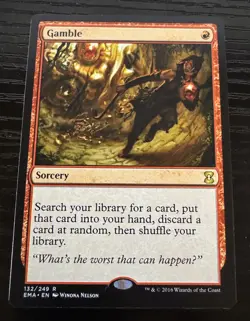 Gamble - Eternal Masters MTG Magic the Gathering - Image 1