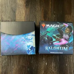 *Opened* Wizards of the Coast Magic: The Gathering Kaldheim Prerelease Pack Kit - Image 1