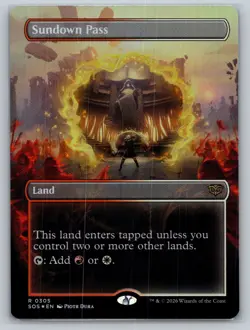 Sundown Pass (Borderless) Secrets Of Strixhaven Foil - Image 1