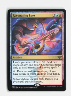 Resonating Lute 221 Secrets of Strixhaven MTG NM - Image 1