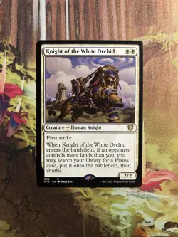 1x Knight of the White Orchid NM Eng MTG - Midnight Hunt Commander - Image 1
