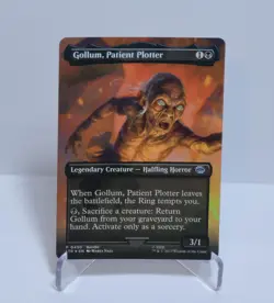 2023 MTG Lord of the Rings Bundle Foil Gollum, Patient Plotter - Image 1