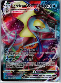 Inteleon Vmax 050/192 - Pokemon SWSH02: Rebel Clash - Full Art Ultra Rare (NM) - Image 1