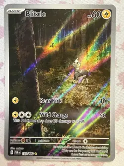 Blitzle 195/182 Illustration Rare Paradox Rift Holo Pokemon TCG HOLO PAR NM - Image 1