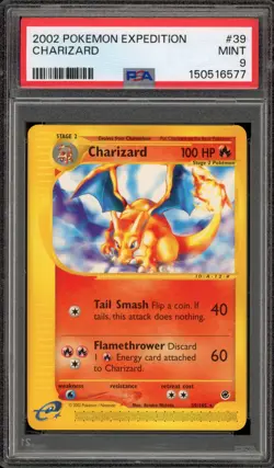 Pokemon Charizard Expedition NON Holo Rare #39 PSA 9 Mint - Image 1