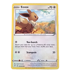 Eevee - Evolving Skies 125/203 Sword Shield Pokemon TCG Card - Image 1