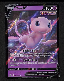 Mew V 060 V Rare Pokemon Crown Zenith 159 Holo 2023 - Image 1