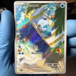 Oshawott Illustration Rare Pokemon 2025 S&V White Flare 105 NM Pack Fresh - Image 1