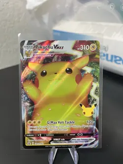 Pokemon TCG Pikachu VMAX SWSH062 SWSH Promo Full Art Holo Card - Image 1