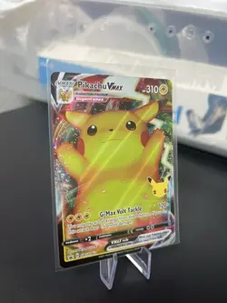 Pokemon TCG Pikachu VMAX SWSH062 SWSH Promo Full Art Holo Card - Image 2