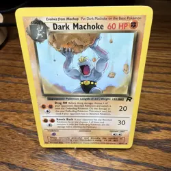 2000 Pokemon Team Rocket First Edition Dark Machoke #40/82 - Image 1