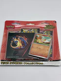 Pokemon Mega Evolution Ascended Heroes Charmander Tech Sticker Collection - Image 1