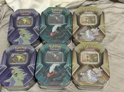 Pokemon TCG Triple Whammy Tins of 6 Each Tin Factory Sealed New - Image 1